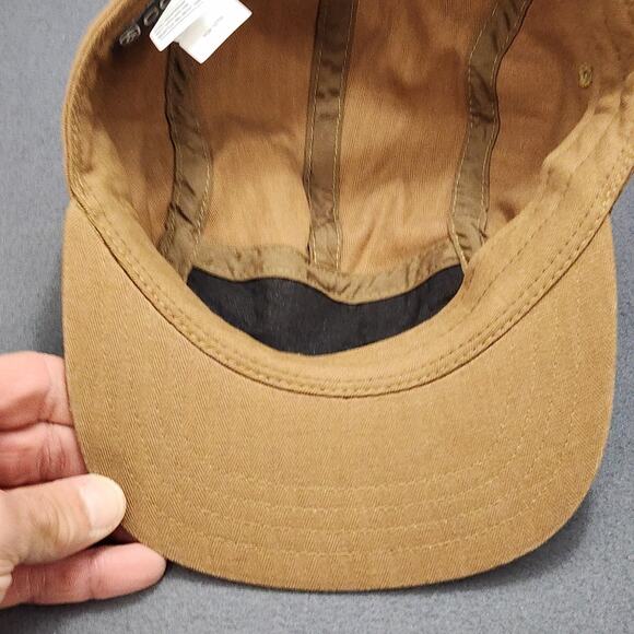 Coal Hat Cap Strap Back Mens One Size Brown 5 Panel Camp Herringbone Edison - Picture 10 of 11